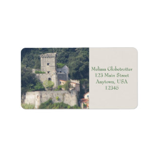 Etiqueta Address Labels — Castelo de Lerici
