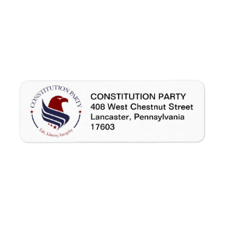 Etiqueta Address Labels, Constitution Party