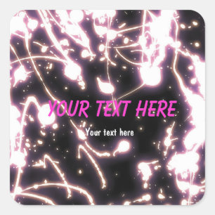 Etiqueta adesiva colante cor-de-rosa