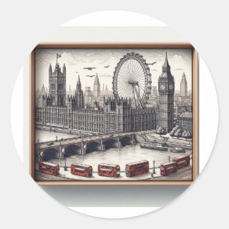etiqueta adesiva de Londres