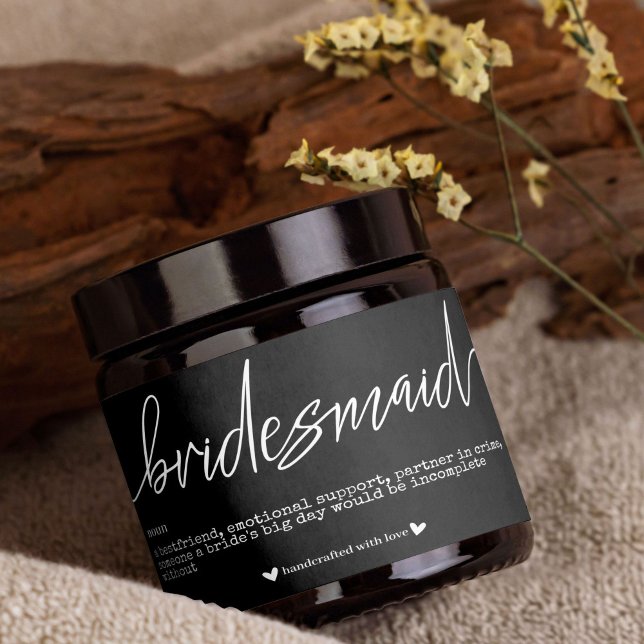 Etiqueta Adesiva de Proposta de Dama de Honra (Criador carregado)