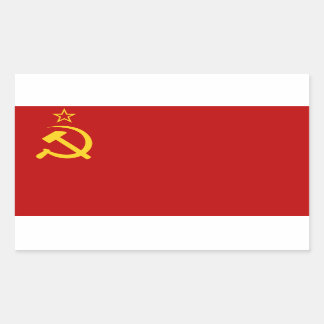 Etiqueta adiantada da bandeira de URSS