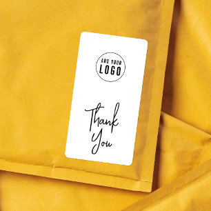 Etiqueta Adicionar Logotipo Script Moderno Obrigado Encapsu