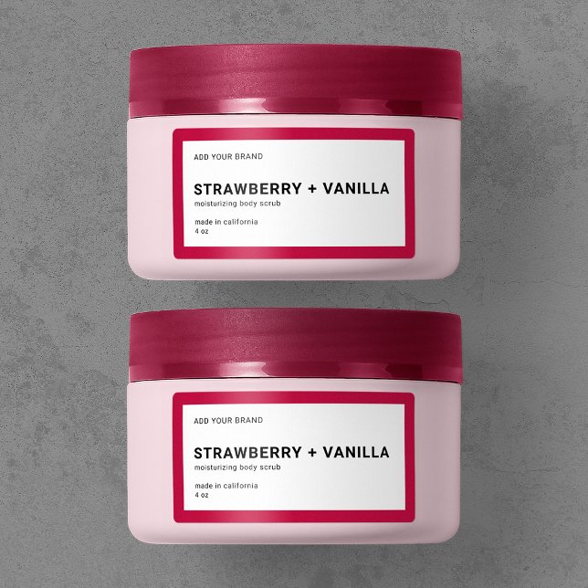 Etiqueta Adicionar Marca Produto de cor editável minimalist (Criador carregado)