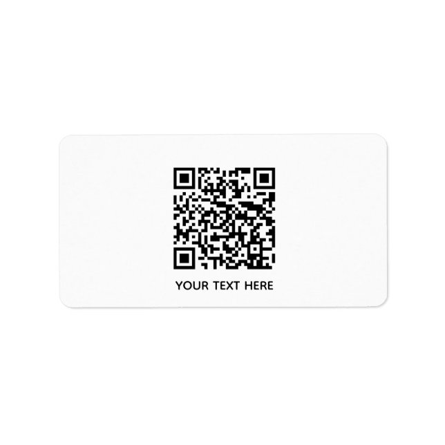 Etiqueta Adicionar seu próprio texto de código QR Digitaliz (Frente)