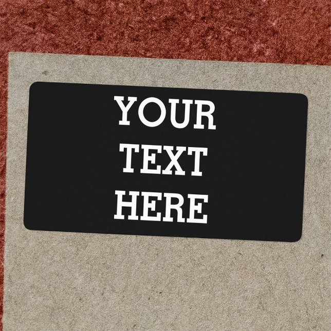 Etiqueta Adicione seu próprio texto personalizado aqui pret (Criador carregado)