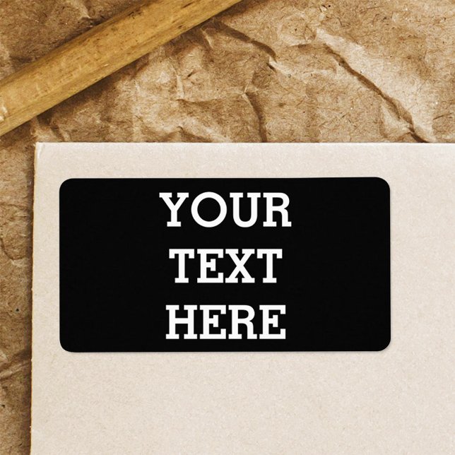 Etiqueta Adicione seu próprio texto personalizado aqui pret (Criador carregado)