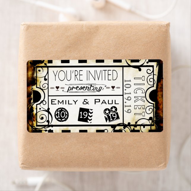 Etiqueta Admitir um Salvar a Data (Insitu)