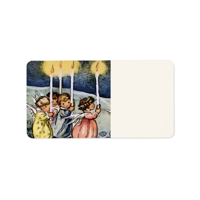 Etiqueta adoráveis anjos (Frente)