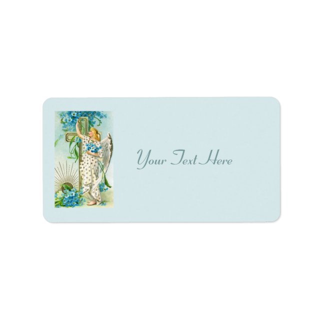 Etiqueta Adorável Esqueça-Me Não Angel (Frente)