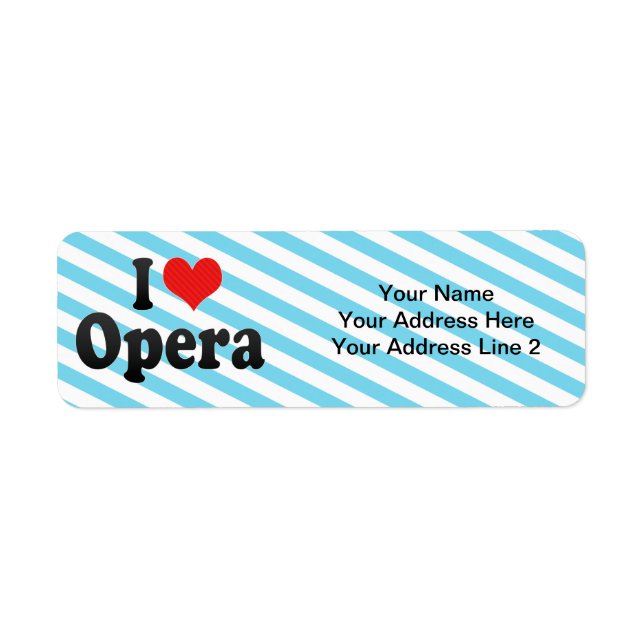 Etiqueta Adoro Ópera (Frente)