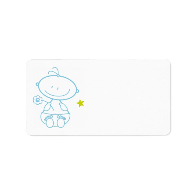 Etiqueta adresstickers baby boy (Frente)