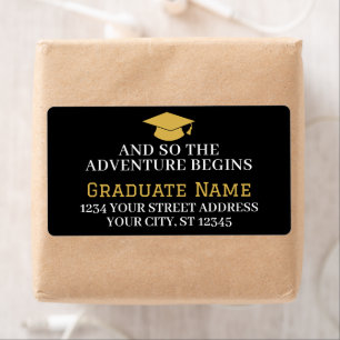Etiqueta Adventure inicia - Graduação Endereço de devolução