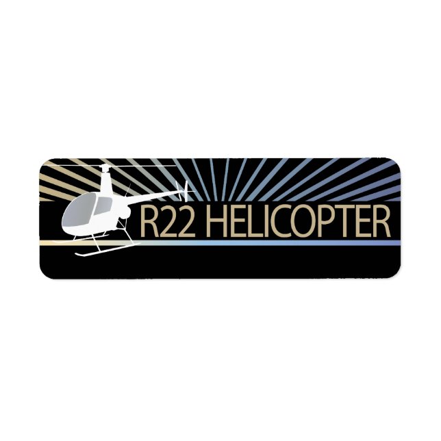 Etiqueta Aeronaves de helicóptero (Frente)