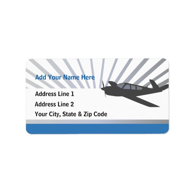 Etiqueta Aeronaves de segurança (Frente)