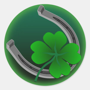 Etiqueta afortunada clássica do encanto das