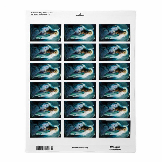 Etiqueta Agonia no Jardim, 1898 por Frans Schwartz (Toda a folha)