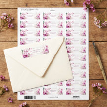 Água-forte Flor de Ameixa Magenta Dourado Quadro D