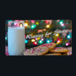 Etiqueta Aguardando Papais noeis<br><div class="desc">Leite e cookies à espera de Papais noeis</div>