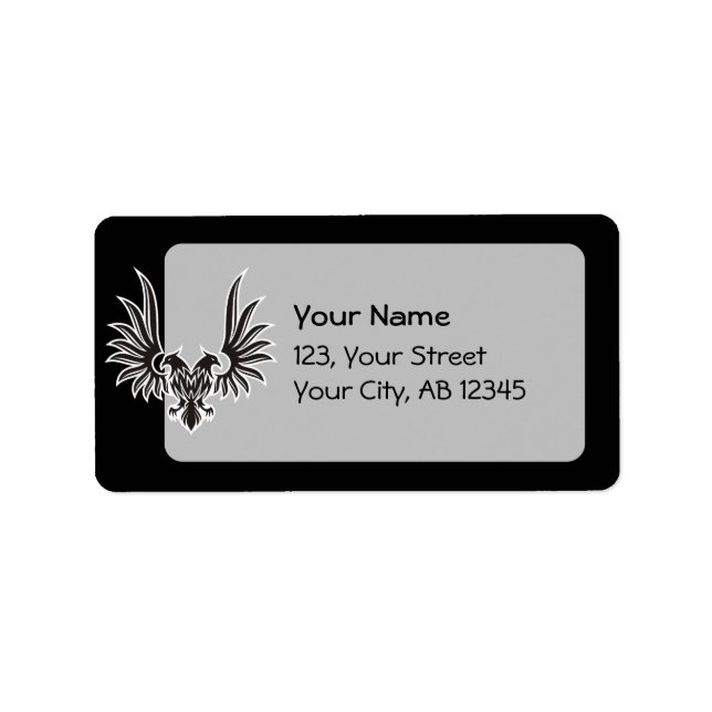 Etiqueta Águia com duas cabeças (Frente)