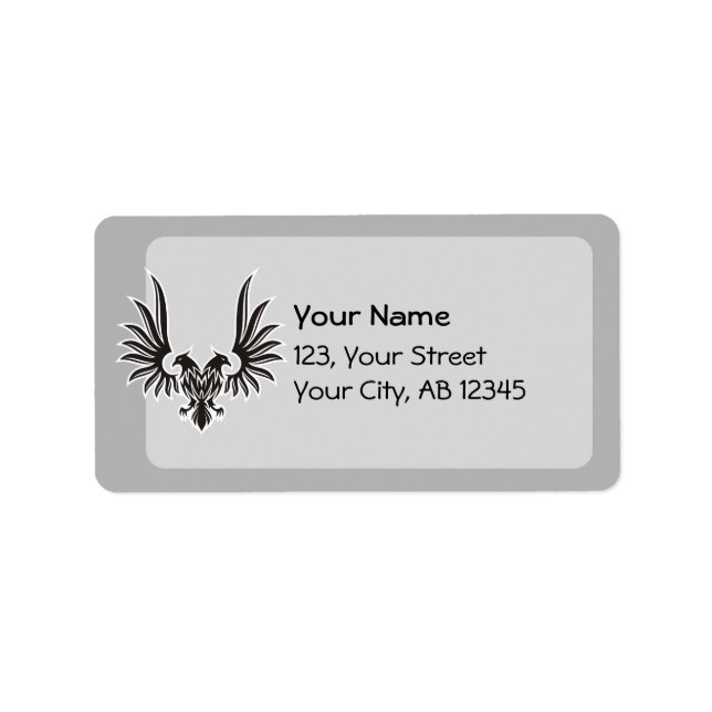 Etiqueta Águia com duas cabeças (Frente)