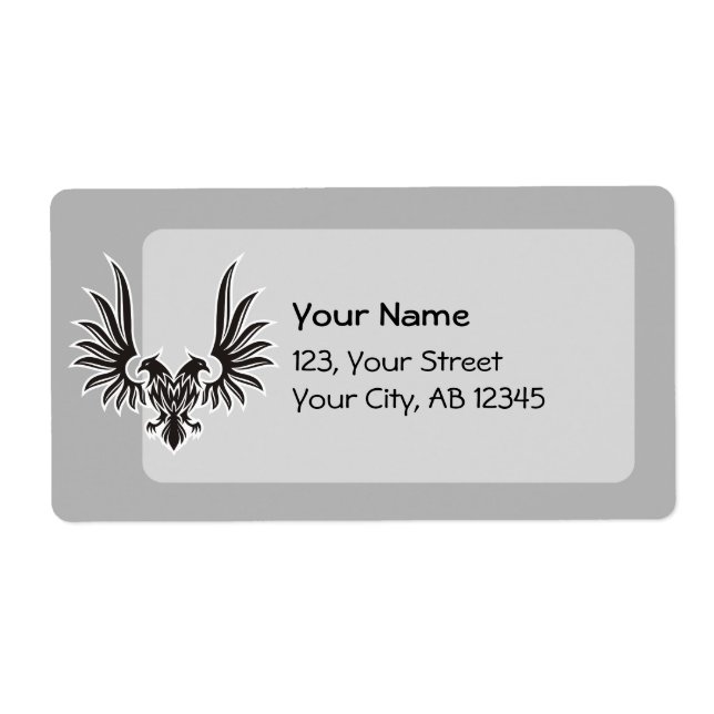 Etiqueta Águia com duas cabeças (Frente)