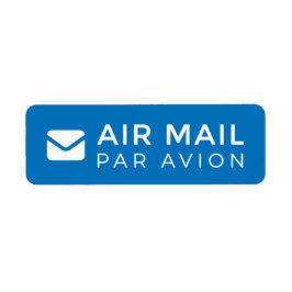 Etiqueta AIR MAIL PAR AVION AVION 紙 ア 手 メ ル ル por cartas d