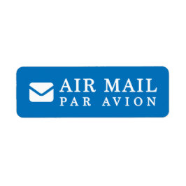 Etiqueta AIR MAIL PAR AVION AVION 紙 ア 手 メ ル ル por cartas d