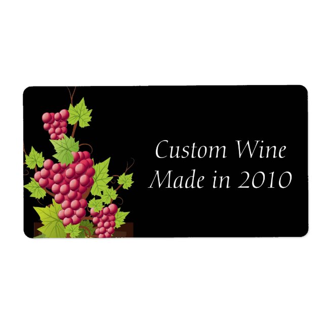 Etiqueta Álcool De Bebida De Vinho (Frente)