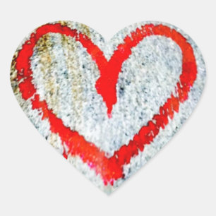 Etiqueta aleatória do coração dos grafites da