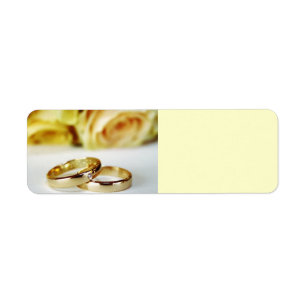 Etiqueta Alianças de casamento Dourados