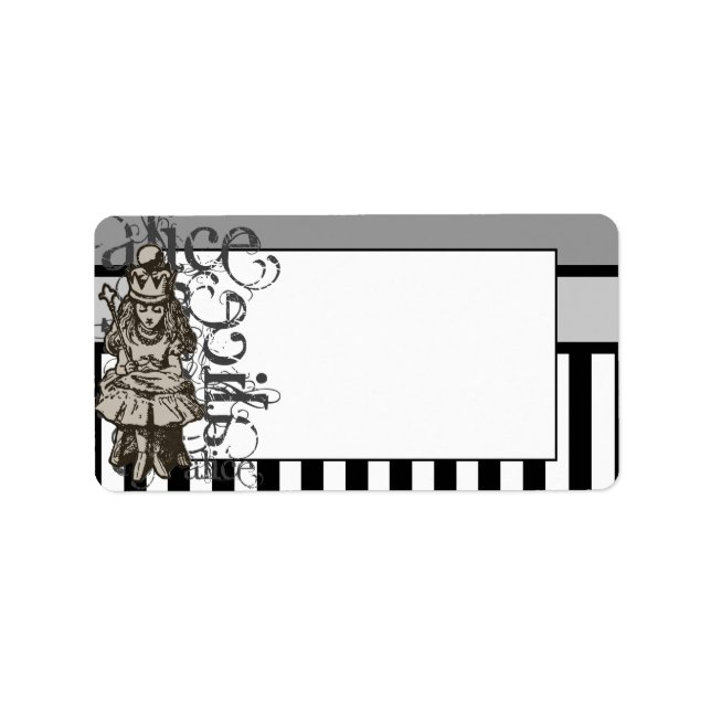 Etiqueta Alice In Wonderland Queen Alice Grunge (Frente)
