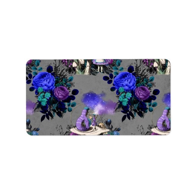 Etiqueta Alice no País das Maravilhas das Flores Fumantes (Frente)