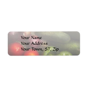 Etiqueta Alimentos - Cebolas, Tomates, Pimentões e Pepinos