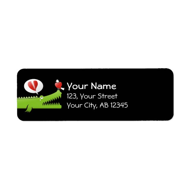 Etiqueta Alligator in Love (Frente)