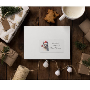 Etiqueta Alpaca de Natal bonito, personalizado