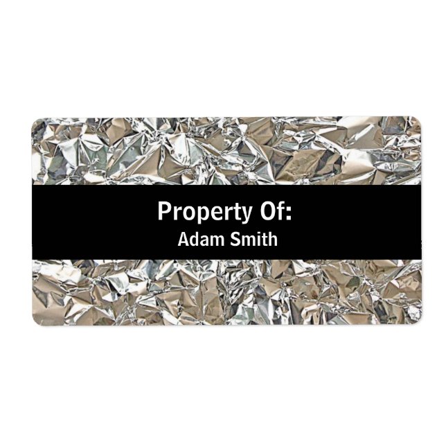 Etiqueta Alumínio esmagado (Frente)