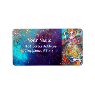 ETIQUETA ALVOS DAS SOMBRAS PERDIDAS / SENHORA DE LUA EM AZU