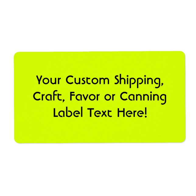 Etiqueta Amarelo Neon, alta visibilidade (Frente)