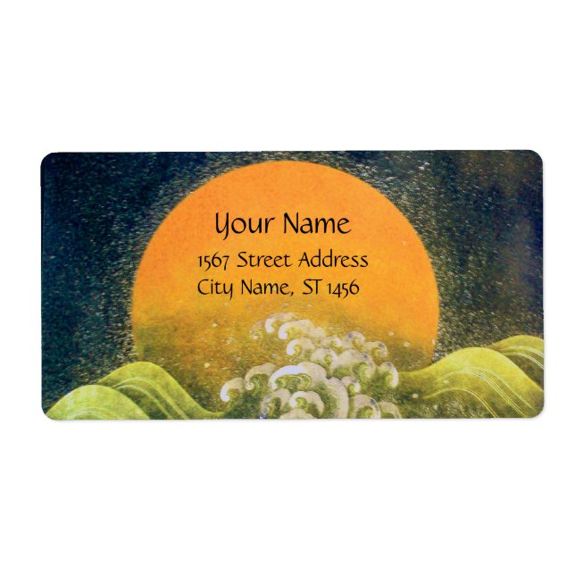 Etiqueta AMATERASU, SUN GODDESE Brilhante Verde Amarelo (Frente)