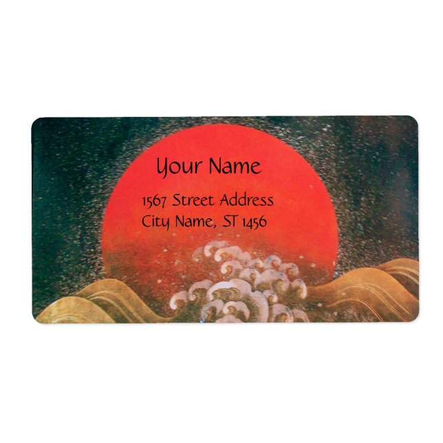 Etiqueta AMATERASU, SUN GODDESE Red Brown (Frente)