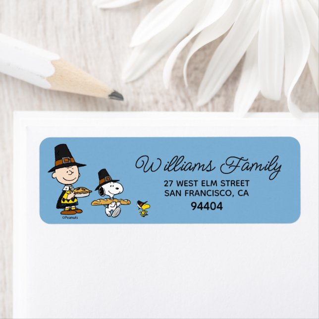 Etiqueta Amendoins | Ação de Graças Charlie Brown (Insitu)