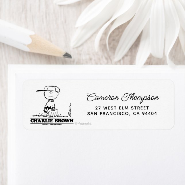 Etiqueta Amendoins | Charlie Brown Jogando Bola (Insitu)