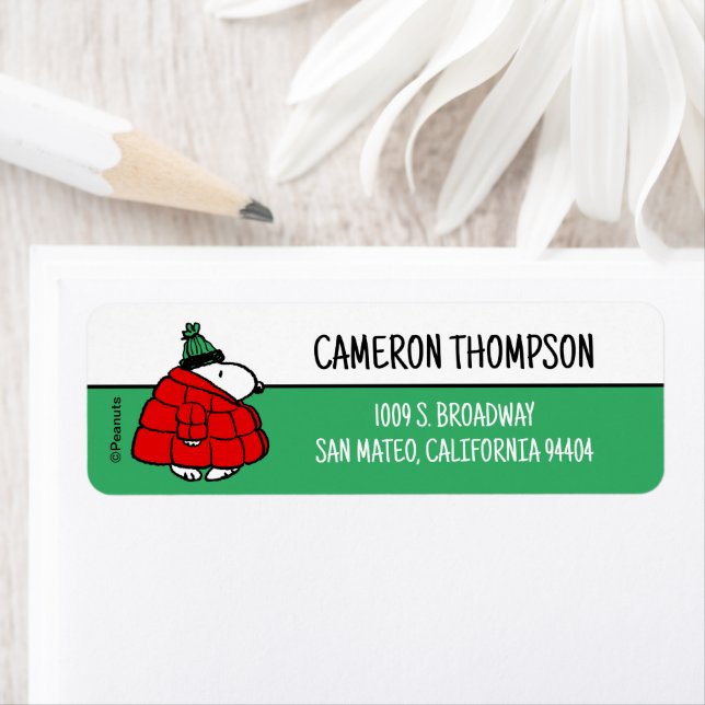 Etiqueta Amendoins | Jaqueta Snoopy Red Puffer (Insitu)