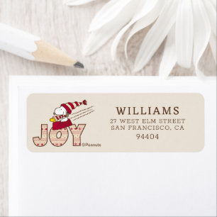 Etiqueta Amendoins Passeio De Snoopy & Woodstock Joy