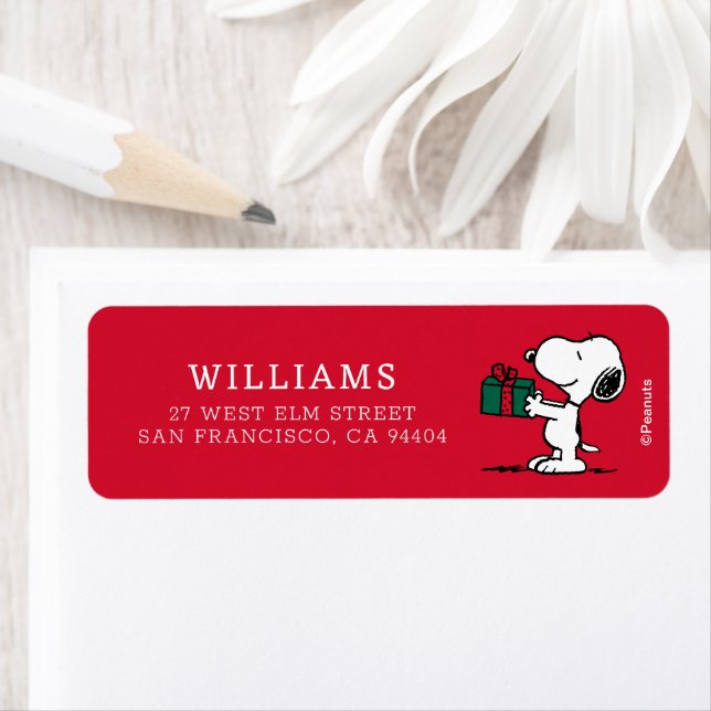 Etiqueta Amendoins | Presente de Natal Snoopy Giver (Insitu)