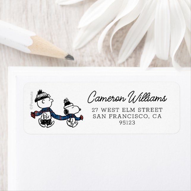 Etiqueta Amendoins | Snoopy & Charlie Brown Winter Scarf (Insitu)