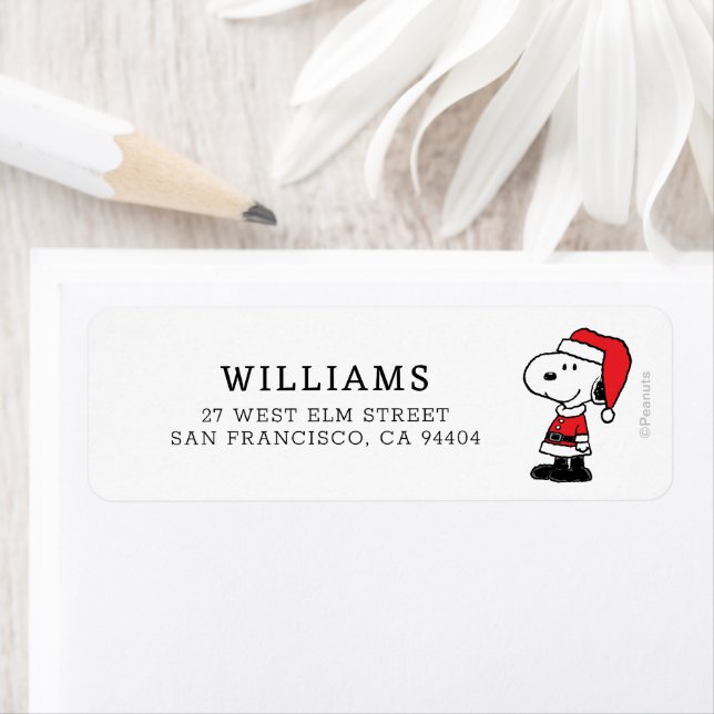 Etiqueta Amendoins | Snoopy Papai Noel (Insitu)