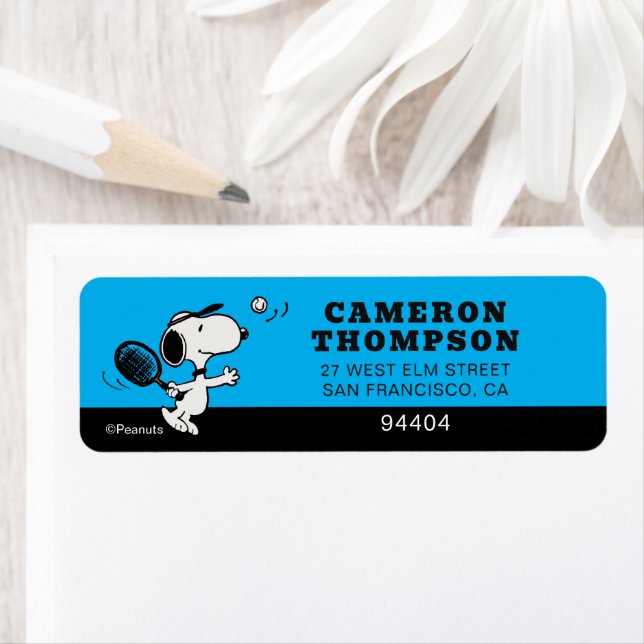 Etiqueta Amendoins | Snoopy Plays Tênis (Insitu)