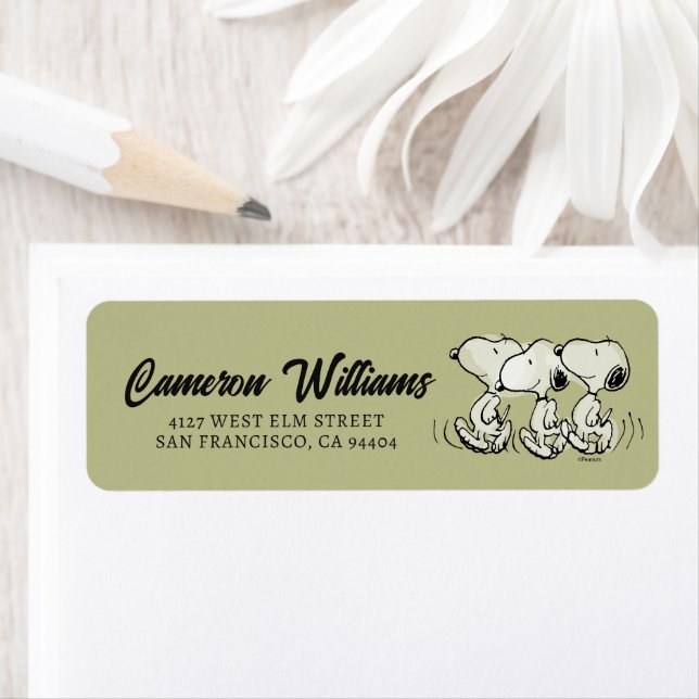 Etiqueta Amendoins | Snoopy Walking Alto (Insitu)